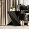 JIONJOY Rustic Square Pedestal End Table with Artistic Twisted Legs - Solid Wood Farmhouse Side Table for Living Room, Bedroom or Office - 2 of 2