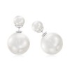 Ross-Simons 8-16mm Shell Pearl Front-Back Earrings in Sterling Silver - 3 of 4