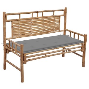 vidaXL Garden Bench Bamboo Medium Waterproof materials Garden Bench - 1 of 4
