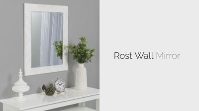 Rustic White Wood Full Length Vanity Mirror