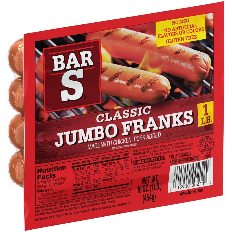 Bar-S Jumbo Franks - 16oz, 2 of 5
