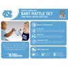Baby Fanatic Wood Rattle 2 Pack - NCAA UNC Tar Heels Baby Toy Set - 3 of 4