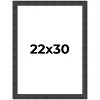 PosterPalooza | Distressed Brown Picture Frame - UV Acrylic, Foam Board Backing, Hanging Hardware - 2 of 4