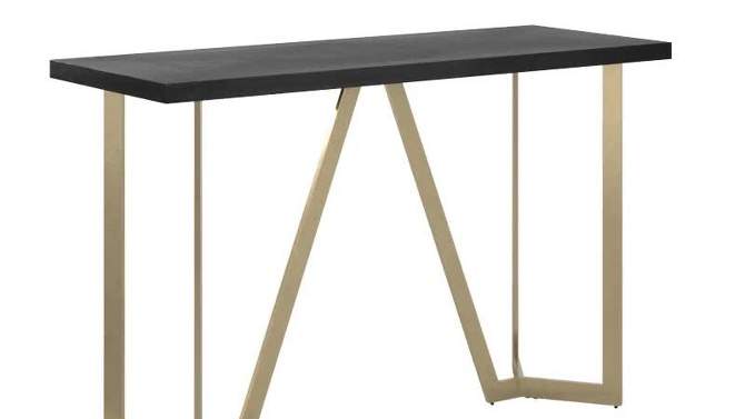 Karianne Metal Base Sofa Table Black/Gold - Inspire Q, 2 of 8, play video