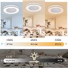 HUMHOLD Smart Low Profle Ceiling Fans with 3-Dimmable Light Remote/APP Control, 20" Bladeless Ceiling Fans with 6 Speeds, Timer, Quiet DC Motor - 2 of 4