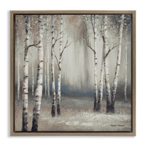 Stupell Industries Misty Birch Tree Forest Landscape, 18" x 18" - 1 of 4