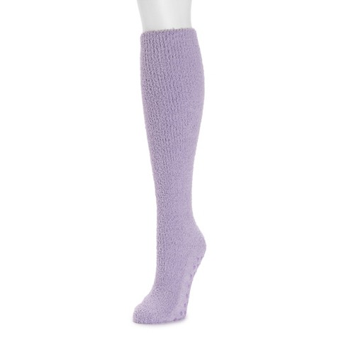 Meesho Leg Warmers Warm Socks For Boots Purple Knee High Socks