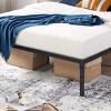 FurnitureR Metal Bed Frame Full Size with LED Lights, Heavy Duty Platform Bed, Under Bed Storage, No Box Spring Needed, Non-Slip Support, Black - 3 of 4