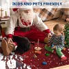 GustoWave Soft Non-Slip Washable Christmas Santa Claus Rugs, Xmas Holiday Decor, Red - 4 of 4