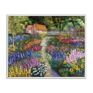 Stupell Industries Floral Cottage Gardens Framed Giclee Art - 1 of 4