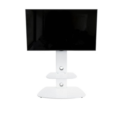 Lucerne White TV Stand with Mount and Shelves for 32-65" TVs