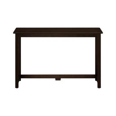 Max & Lily 47" Espresso Solid Wood Computer Desk