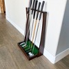 GoSports Premium Wooden Golf Putter Stand - Indoor Display Rack - Holds 6 Clubs - 3 of 4