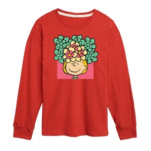 Boys' - Peanuts - Sally Flowers Long Sleeve Graphic T-Shirt - 1 of 4