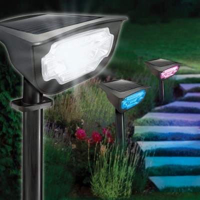 Bell+Howell Bionic Color Burst Solar LED Pathway Lights, 2 Pack
