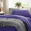 Twin Sheets Set - 3 Pieces Soft Twin Bed Sheets - Breathable & Cooling - Hotel Luxury - Easy Care Polyester Microfiber Bedding for Women, Men, Iolite - 3 of 4