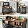 Petrimins Dog Crate Furniture, Heavy Duty Wooden Dog Crate End Table, Dog Kennel Furniture Large Breed with 3 Drawers & Steel Tubes - 2 of 4