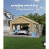 Extra Heavy Duty Carport Sidewalls, PE Waterproof & UV-Resistant Fabric Panels, Universal Fit for 10x20 and 13x20 Foot Carport Frames - 2 of 4