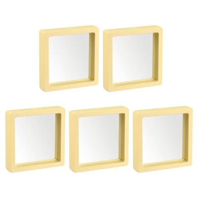 Unique Bargains ABS frames Flexible TPU film High Transparency Jewelry Box 5 Pcs