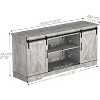 Jojoka Farmhouse TV Stand for 65 Inch TV, Entertainment Center TV Media Console Table - 3 of 4