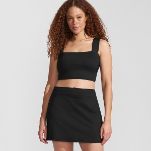 Lands' End Women's Square Neck Midkini Swimsuit Top - 1 of 4