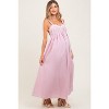 Pinkblush Light Pink Sweetheart Neckline Open Back Maternity Maxi Dress - 2 of 3