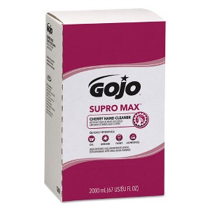 GOJO SUPRO MAX Hand Cleaner, Cherry, 2,000 mL Refill, 4/Carton - 1 of 4