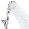 iMountek " Handheld Shower Head, Stainless Steel, 5 Spray Settings, High Pressure, Chrome with 5ft Hose"Silver - 2 of 4