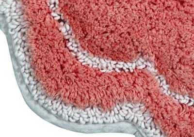 Allure Coral 20" Cotton Tufted Plush Bath Rug