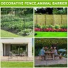 Decorative Garden Fence,10 Panels No Dig Decorative Fence with Gate for Outdoor,Yard, Patio, Animal Barrier Rustproof Metal Wire Panel,Dog Fence - 4 of 4