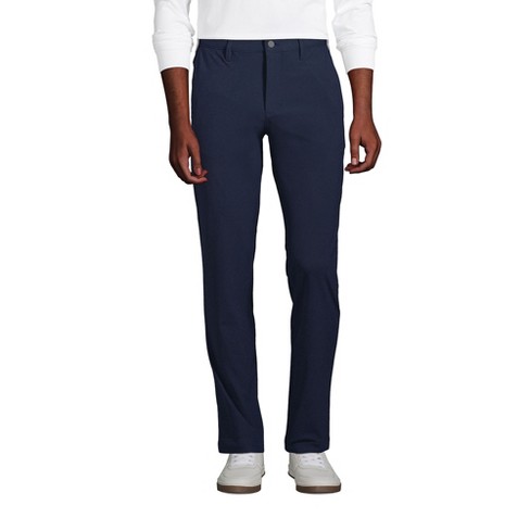 Lands' End Men's Straight Fit Flex Performance Chino Pants - 33x34 -  Radiant Navy