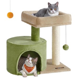 Heybly Cat Tree Tower with Sisal Scratching Post, Cat Condo with Padded Perch, for Small Spaces, Kittens - 1 of 4
