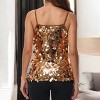 Anna-Kaci Women's Sequin Spaghetti Strap Tank Top with Iridescent Disc Accents - 3 of 4