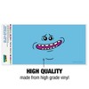 Rick And Morty Mr. Meeseeks Face Automotive Bumper Sticker - 3 of 4