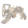Infurnic Baby Activity Gyms, Kids Playset with Slide and Swing, Indoor, Outdoor Activity Center, Easy Assembly, Multicolored, 83.9"*71.3"*43.4" - 3 of 4