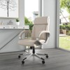 Modern Mid Back Executive Chair Ivory - Boss Office Products: Pneumatic, Swivel, Ergonomic Design - 2 of 4