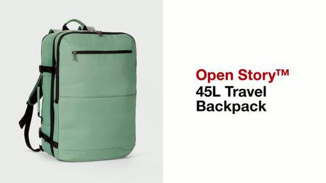 45L Travel Backpack - Open Story™, 2 of 8, play video