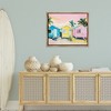 Stupell Industries Pastel Tropical Beach Cabins Black Framed Floater Canvas Wall Art - 2 of 4
