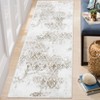 Area Rugs for Living Room, Paisley Distressed Rug, Anti-Slip Stain-Resistant Soft Accent Carpet - 2 of 4