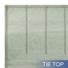 Awesome Home  Grayson Stripe Sheer Tie Top Curtains Pair - 3 of 4