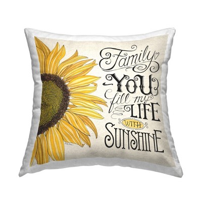 Stupell Industries Vintage Family Inspirational Happiness Sunflower Quote