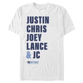 Men's NSYNC Band Name Stack T-Shirt