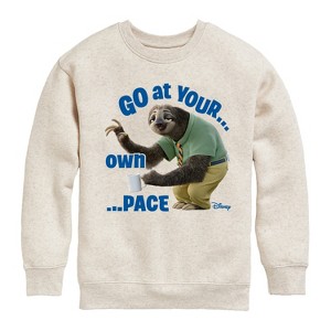 Boys' - Disney - Your Own Pace Graphic Long Sleeve Fleece Sweatshirt - 1 of 4