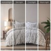 3 Piece Cotton Jacquard Duvet Set-King/Cal King - 3 of 4