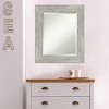 22" x 26" Dove Framed Wall Mirror Graywash - Amanti Art: Modern Rectangle, Beveled, No Assembly - 4 of 4