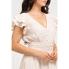 August Sky Women's Flutter Sleeves Midi Dress - 4 of 4