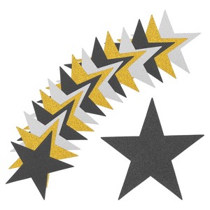 Unique Bargains Decor Cutouts Material Colorful Cardboard Five Star Paper 80 Pcs - 1 of 3