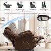 Power Lift Recliner Chair with Massage for Elderly, Overstuffed Wide Recliner with Heavy-Duty Motion Mechanism, Faux Leather, Easy Assembly - 3 of 4