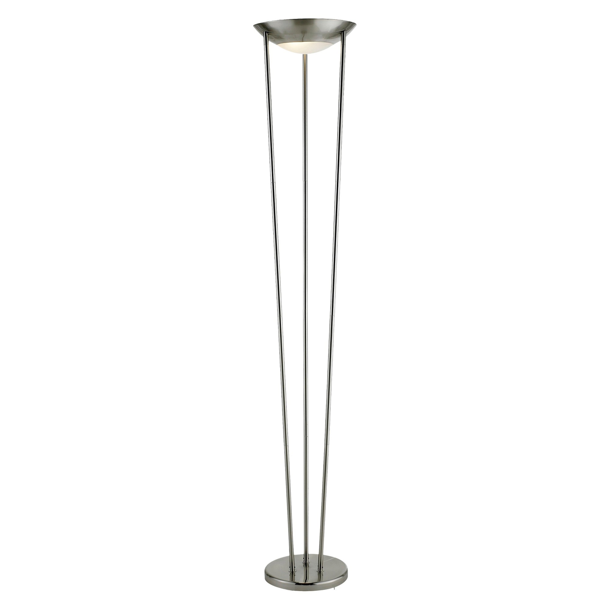 Adesso Odyssey Tall Floor Lamp Silver (Lamp Only)
