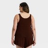 Women's Cozy Ribbed Pajama Tank Top - Auden™ - 2 of 3